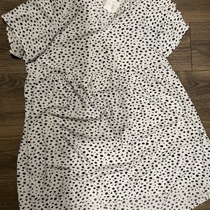 Dotted babydoll dress